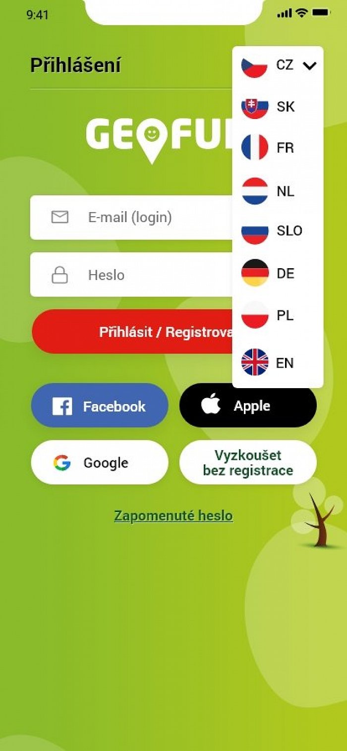 Grafické zpracování mobilní aplikace pro projekt GEOFUN - výletní hry s mobilem