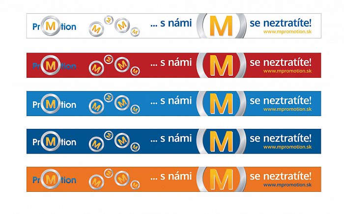 Grafický návrh pro potisk reflexních pásku - firma MPROMOTION