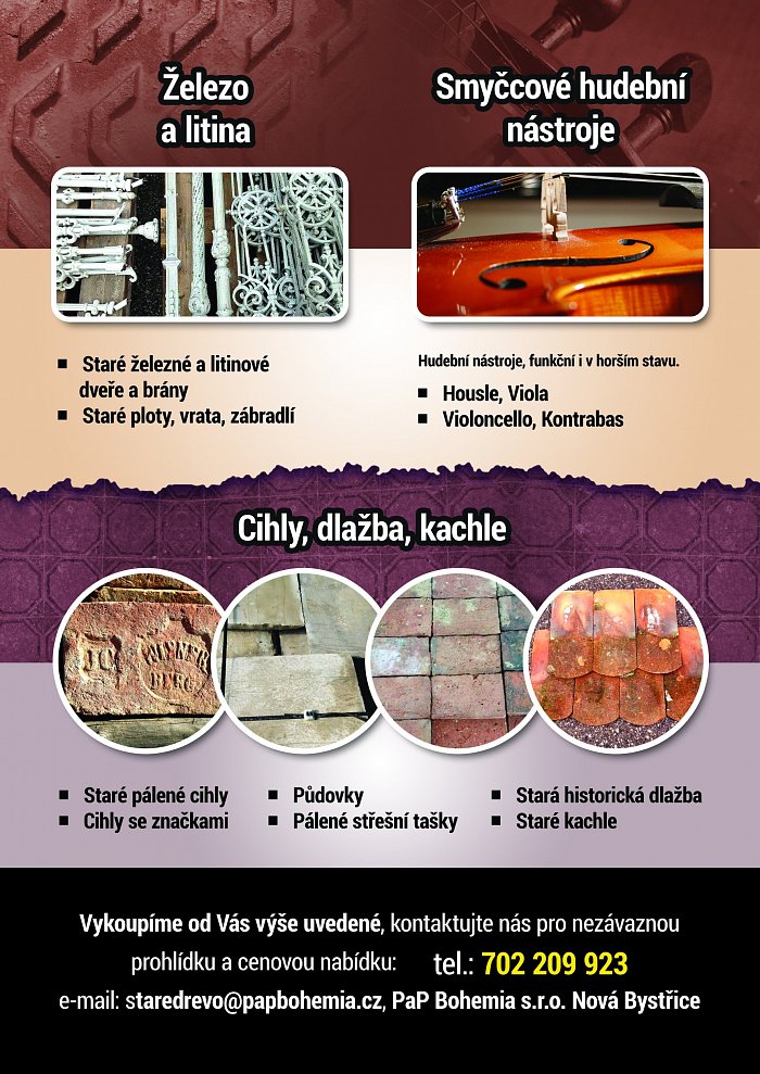 Grafický návrh letáku - Výkup materiálu