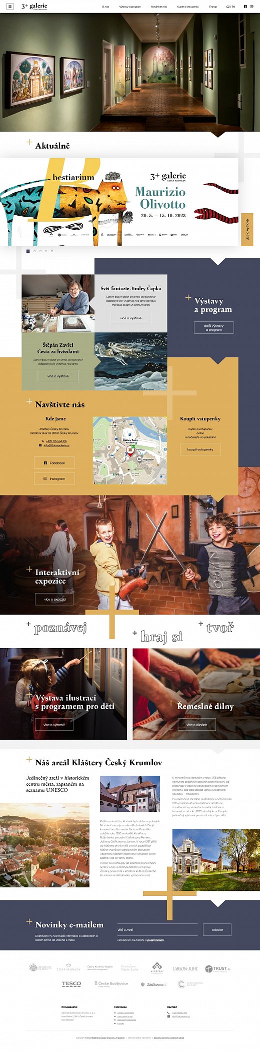 3+ galerie Český Krumlov