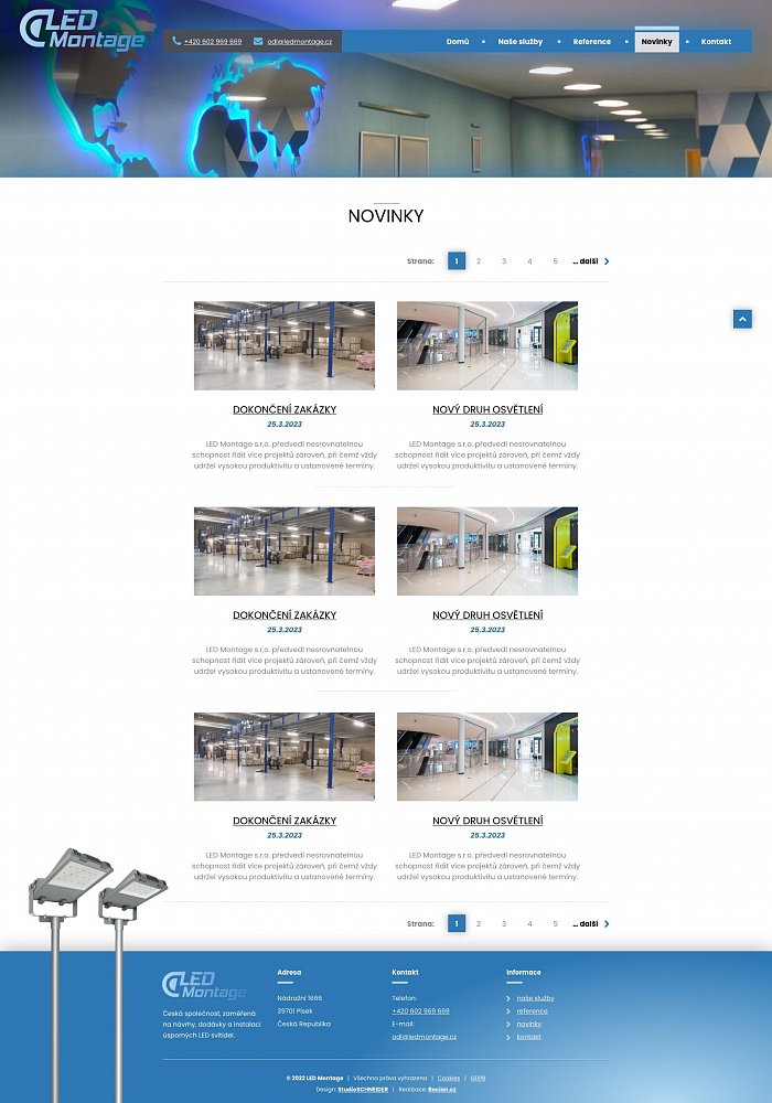 Firma LED Montage